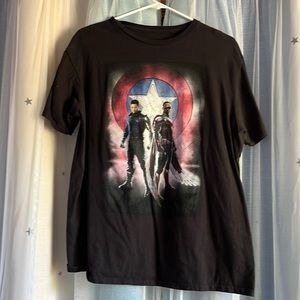 Falcon and Winter Soldier logo short sleeve tee! WOMENS SIZE L